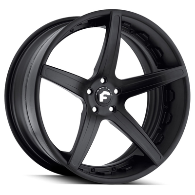 6061-T6 Forgiato Aggio-ECL Parlak Siyah Dövme Jantlar Ofset 60mm 80mm
