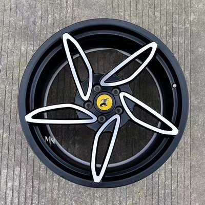 458 488 Spider Özel Kaplama için 5 Spokes Ferrari Dövme Jantlar