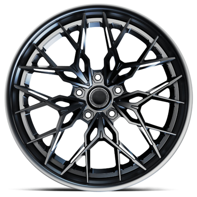 Bent Staggered Spokes 3 Parça Dövme Tekerlekler McLaren Audi R8 için Uyar