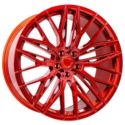 Şeker Kırmızısı Çok Kollu Lexani Aries Tekerlekler Monoblok Ofset 0-80mm