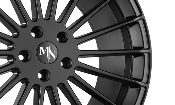 Staggered Spokes Hamann Yıldönümü Parlak Siyah Dövme Tekerlekler 26 İnç