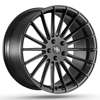 Staggered Spokes Hamann Yıldönümü Parlak Siyah Dövme Tekerlekler 26 İnç