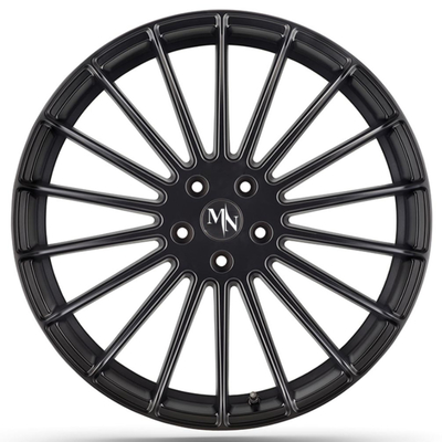Staggered Spokes Hamann Yıldönümü Parlak Siyah Dövme Tekerlekler 26 İnç