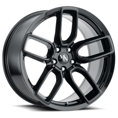 Ofset 0-80mm Monoblok Dövme Tekerlekler Sonsuz Finish Parlak Siyah Jantlar