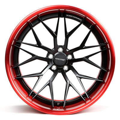 Y Twist Spokes 2 Parça İçbükey Tekerlekler Uf/2-103 Alaşımlı Jant 6061-T6