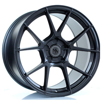 High End 16'' ila 24'' Parlak Siyah Forge Auto Wheels 6061-T6