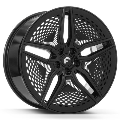 22 '' Parlak Siyah Forgiato EV 001 Forgiato Dövme Tekerlekler Tesla Model S Model X İçin Uyar