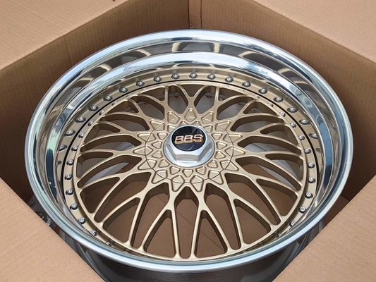BBS Super RS ​​Deep Dish BWM Porsche için Özel Boyutlu Dövme Tekerlekler