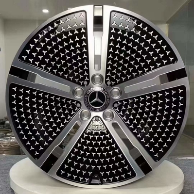 5 Kollu EQE V295 Siyah Yüksek Parlak Mercedes Benz Dövme Jantlar 20 İnç