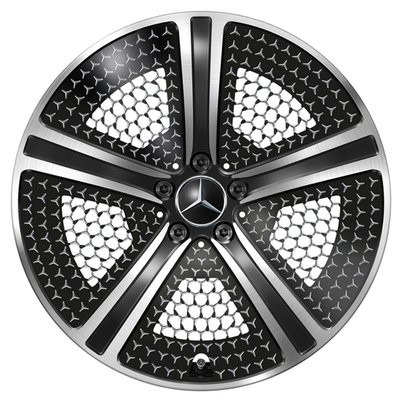 5 Kollu EQE V295 Siyah Yüksek Parlak Mercedes Benz Dövme Jantlar 20 İnç