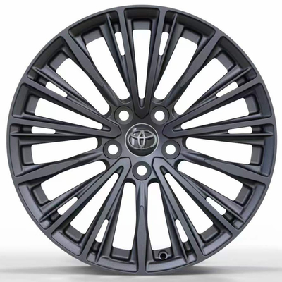 Toyota Crown için Toyota 18 '' OEM Tasarım Mat Siyah Dövme Oto Tekerlekleri