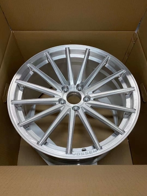 BMW E93 M3 için Fırçalanmış Gümüş Vossen VFS-2 Dövme Jantlar