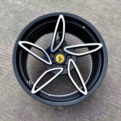 458 488 Spider Özel Kaplama için 5 Spokes Ferrari Dövme Jantlar