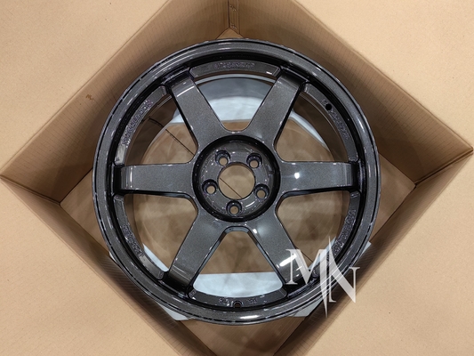 Volk Racing TE37 SL Tekerlekler Siyah Sürüm III 4x100 5x120 18 19 20 Inch Özel Çift Siyah Halılar