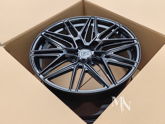 Vossen HF7 Parlak Siyah Tekerlekler Audi RS6 C5 C6 C7 C8 18 19 20 21 22 Inch Custom Avant Rimler
