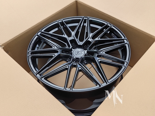 Vossen HF7 Parlak Siyah Tekerlekler Audi RS6 C5 C6 C7 C8 18 19 20 21 22 Inch Custom Avant Rimler
