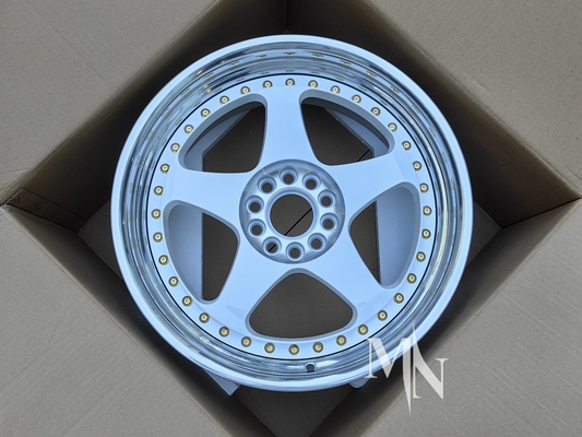 Nissan R35 R33 GTR 350Z 370Z 18 19 20 21 22 inç özel diski için iki parça Nismo LM GT2 tekerlekleri