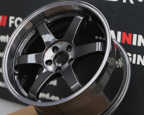 Rays Volk Racing Dövme Jantlar Te37 SL Çift Siyah Derin Çanak