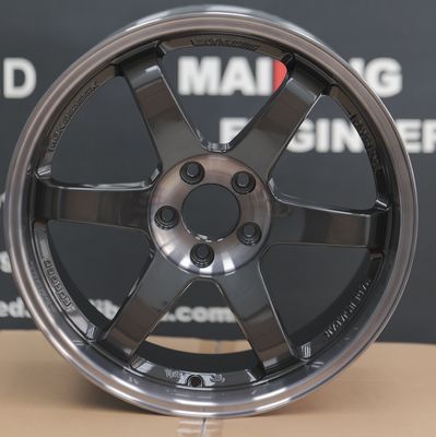 Rays Volk Racing Dövme Jantlar Te37 SL Çift Siyah Derin Çanak