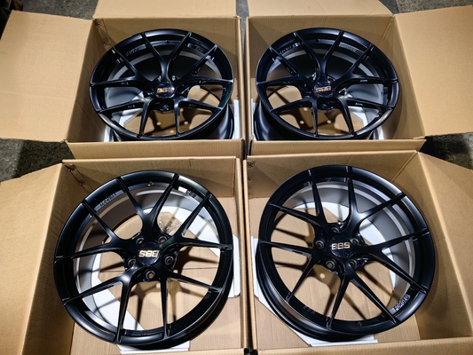 BBS Fi-R Saten Siyah Jantlar 6061-T6 Alüminyum Alaşımlı Dövme Jantlar