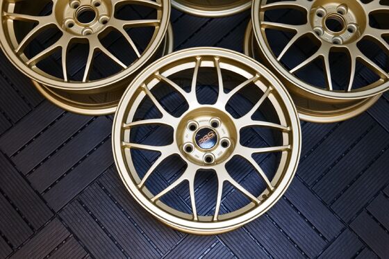 Subaru Impreza 22B Nadir BBS RG334 5X100 Kalıp Tekerlekler Çarklar WRX STI GC8